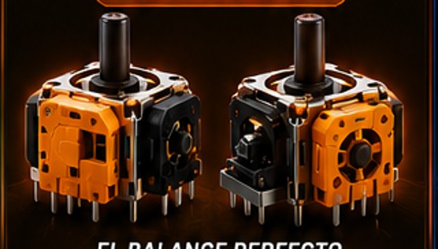 Palancas Hall Effect con sensor magnético, color naranja